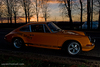 shooting porshe orange de mat